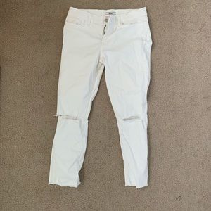 Tommy Hilfiger white ripped jeans